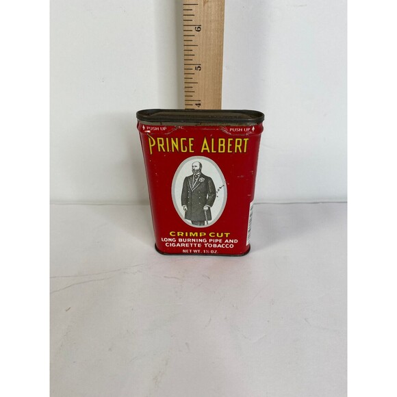 Prince Albert Tobacco Tin with Hinged Lid Antique - Picture 2 of 4